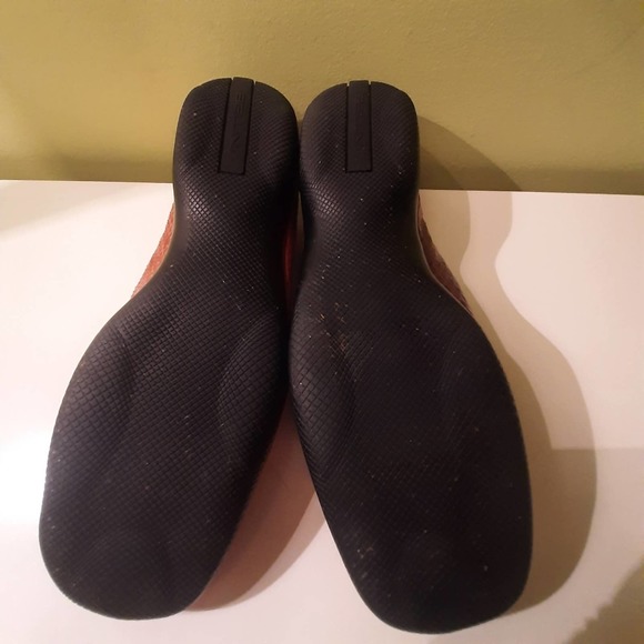 BELLINI "Barcelona " genuine snakeskin Copper/Brown loafers size 9W - Picture 12 of 15